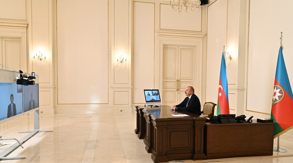 Prezident İlham Əliyev Kunio Mikuriyanı videoformatda qəbul edib